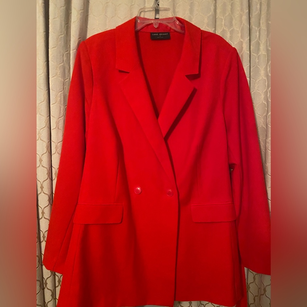 Lane Bryant Perfect Drape Double Breasted Jacket and Wide Leg Trouser